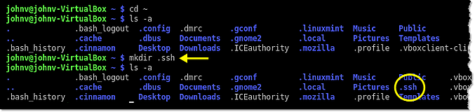 mkdir ssh remote sftp